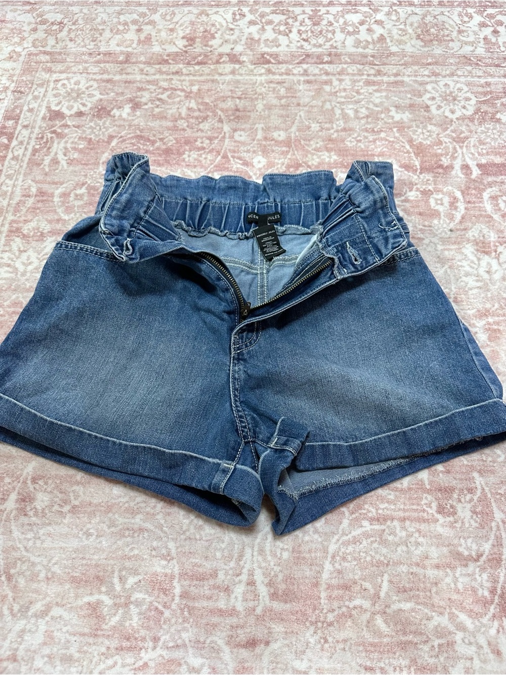 “Paper Bag” 💙 Denim High Waisted Shorts - Picture 6 of 10